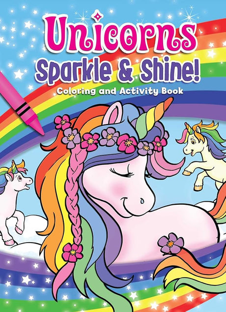 Unicorns Sparkle & Shine! Coloring and Activity Book (Coloring Fun) cover image