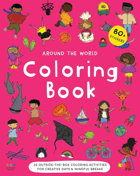 Around the World Coloring Book cover image